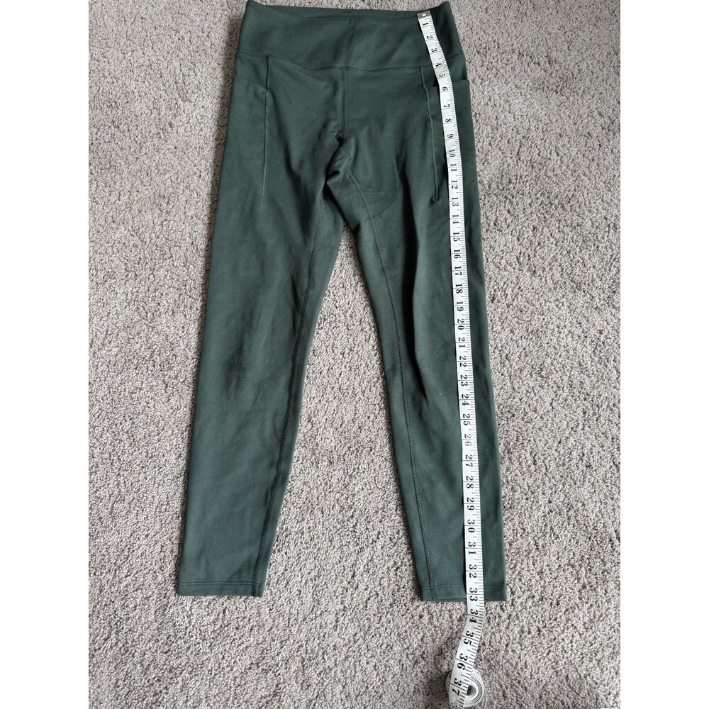 Danskin Women's Dark Green Athletic High Rise Pocket Leggings Sz S